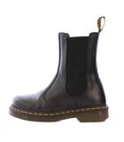 ドクターマーチン DR.MARTENS チェルシーブーツ サイドゴア ショート 厚底 レザー 切替 バイカラー UK5 黒 ブラック 黄色 イエロー 2976HI /BB