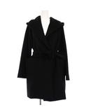 マックスマーラ MAX MARA リアルト ガウンコート フーディ アウター ロング キャメル100% J36 黒 10861953 /KH
