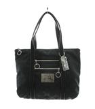 コーチ COACH ポピー ポプアート トートバッグ ハンドバッグ ショルダーバッグ チャーム付き キャンバス 黒 ブラック 13826 /AN11