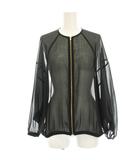 プラステ PLST 23SS シアーブルゾン ジャケット シースルー ドルマンスリーブ ジップアップ S 黒 ブラック 123204023 /HN