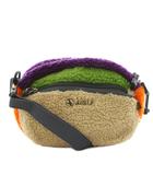 エーグル AIGLE ショルダーバッグ ロゴ ボア マルチカラー ベージュ 紫 パープル 緑 グリーン /AN21