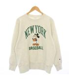 チャンピオン CHAMPION 24AW REVERSE WEAVE MICKEY MOUSE NEW YORK BASEBALL クルーネックスウェットシャツ トレーナー L グレー C3-A031 /TK