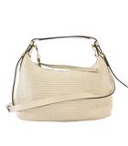 アナイ ANAYI ストローレザーワンハンドルバッグ ショルダーバッグ 2WAY 白 KN9109-10241818110 /BM