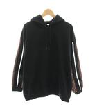 ノマ NOMA ストライププリントスリーブパーカー スウェット トレーナー 4 黒 ブラック 茶 ブラウン 白 ホワイト /YT