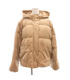 ディスコート Discoat ダウンジャケット コート フーディ F キャメル /NL
