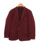 バーバリー ロンドン BURBERRY LONDON テーラードジャケット 袖裏地 シングル 2B 裏地チェック柄 M 赤 /BM
