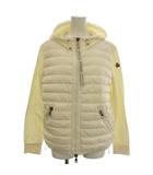 モンクレール MONCLER MAGLIA CARDIGAN  ダウンジャケット パーカー スウェット ナイロン切替 M 白 ホワイト /☆G