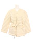 KYOTO PARKA ダウンジャケット ノーカラー アウター 38 アイボリー /KH