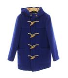 バーバリー チルドレン BURBERRY CHILDREN ダッフルコート  アウター フード 裏地ノバチェック 140サイズ 青 ブルー 8003304 /YT