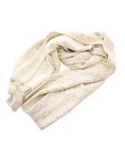 ルイヴィトン LOUIS VUITTON エトール モノグラム ソーグリッター ストール マフラー シルク ブロン ホワイト M73939 /YM ■OH