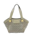 ロエベ LOEWE ニューロードライン リピートアナグラム ハンドバッグ キャンバス レザー 袋付き グレー /YT ■OH