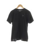 アディダス バイ ステラマッカートニー adidas by Stella McCartney Tシャツ カットソー 半袖 ロゴ XS 黒 ブラック 938011 /RR