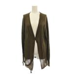 ヨウジヤマモト YOHJI YAMAMOTO ニットカーディガン ラミー混 長袖 カーディガン 3 カーキ MR-K31-255 /☆G