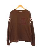 レミレリーフ REMI RELIEF FOOTBALL LONG SLEEVE T-SHIRTS フットボールロングスリーブTシャツ ロンT カットソー 長袖 M 茶 /KH