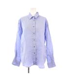 イエナ IENA 25SS ウォッシャブルリネン2WAYシャツ ブラウス 長袖 レギュラーカラー 無地 ワンカラー F 水色 ライトブルー 25050900081020 /BB