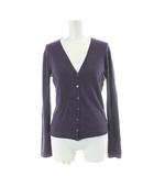 マックス&コー MAX&CO. カーディガン M 紫 パープル Vネック 長袖 /AP