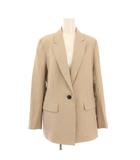 ユナイテッドアローズ UNITED ARROWS UBCMD AC/C 1B テーラードジャケット アウター シングル 背抜き ワンカラー 36 ベージュ 1522-138-2824 /BB