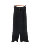 ルーニィ LOUNIE 美品 ワイドパンツ スラックス センタープレス 36 紺 ネイビー /NL