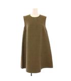 エムエムシックス メゾンマルジェラ MM6 Maison Margiela フレアワンピース ひざ丈 ノースリーブ クルーネック ストレッチ 総柄 38 マルチカラー /BB