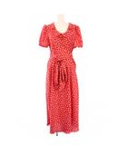 マークジェイコブス MARC JACOBS THE LOVE DRESS ロングワンピース 半袖 ハート柄 4 赤 /KH