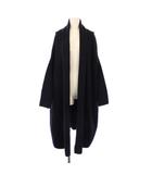 ミューズ ドゥーズィエム クラス MUSE de Deuxieme Classe 23AW SMOOTH KNIT GOWN MIDI スムースニットガウンミディコート アウター ロング丈 前開きトッパー ストレッチ 無地 ワンカラー ウール F 紺 ネイビー 23020520414030 /BB