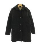 トラディショナルウェザーウェア Traditional Weatherwear キルティングコート ウール ロング フード 36 黒 ブラック MQ/TQ /HN