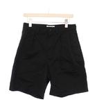 ワコマリア WACKO MARIA 24SS DOUBLE PLEATED CHINO SHORT TROUSERS ダブルプリーテッド チノショートパンツ S 黒 /KH