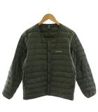 スペリオダウン ラウンドネックジャケット SUPERIOR DOWN ROUND NECK JACKET ダウンジャケット ナイロン アウター XS カーキ 1101503 /AN21