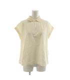 フレッドペリー FRED PERRY ポロシャツ フレンチスリーブ 38 アイボリー ロゴ刺繍 /RR