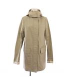 コーチ COACH ミドルコート アウター フード ワンカラー 無地 XS ライトベージュ /BB