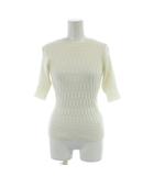 ローズバッド ROSE BUD ニット 半袖 F 白 ホワイト /AP