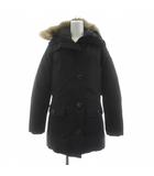 カナダグース CANADA GOOSE R BRONTE PARKA WOMENS ダウンジャケット ロング コヨーテファー ジップアップ ワッペン S 黒 ブラック 2603JL /KU