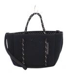 ステイトオブエスケープ STATE OF ESCAPE 2WAY ハンドバッグ ショルダーバッグ ワンカラー 黒 ブラック /BB