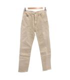 イエナ IENA LATELIER デニムパンツ ジーンズ 36 スリムテーパード ベージュ /AE