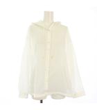 ノーリーズ Nolley's シアーフードシャツ 長袖 38 ホワイト /TK