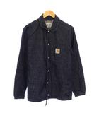 カーハート carhartt DENIM COACH JACKET デニムコーチジャケット カバーオール ステンカラー アウター ショート丈 ロゴ ワンポイント S インディゴ /BB