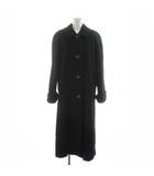 バーバリーズ Burberrys ヴィンテージ ステンカラーコート ロング 裏地総柄 7AR 黒 ブラック FTA35-824-09 /KU