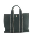 エルメス HERMES フールトゥPM Fourre Tout PM ハンドバッグ 紺 ネイビー /SS ■OS