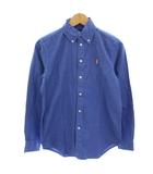 ラルフローレン RALPH LAUREN タグ付き RELAXED FIT ボタンダウンシャツ カジュアルシャツ 長袖 スモールポニー XS 青 ブルー /HN