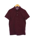 ラルフローレン RALPH LAUREN ポロシャツ 半袖 レギュラーカラー ハーフボタン ストレッチ ワンカラー S ボルドー /BB