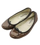 レペット Repetto バレエシューズ リボン 星柄 37 茶 ブラウン /AN16