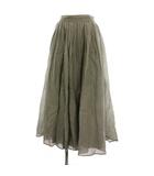 マリリンムーン Marilyn Moon タックテクニックシアーコットンスカート ギャザー ロング F グレー 4242-138 /YM