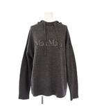Sマックスマーラ 'S Max Mara GORIZIA プルオーバーパーカー ニット 長袖 ロゴ ビジュー 装飾 ウール カシミヤ混 M グレー /BB
