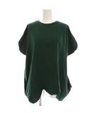 エンフォルド ENFOLD 25AW スカラップワイドTシャツ カットソー スビンジャージー 38 緑 グリーン 300IA280-1411 /YM