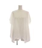 エンフォルド ENFOLD 25AW スカラップワイドTシャツ カットソー スビンジャージー 38 白 ホワイト 300IA280-1411 /YM