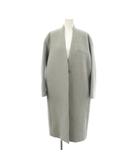 ルシェルブルー LE CIEL BLEU コート ウール 36 グレー ノーカラー 長袖 無地 /JP