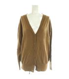 イエナ IENA カーディガン ウール ブラウン Vネック 長袖 無地 /NS