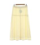 セオリーリュクス theory luxe DAHLIA JERSE ERIO スカート Aライン ミモレ ロング ウール 38 アイボリー 4407004 /KU