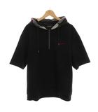 ブラックレーベルクレストブリッジ BLACK LABEL CRESTBRIDGE プルオーバー パーカー ハーフジップ 半袖 L 黒 ブラック 51P95-195-09 /YM