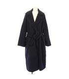 イエナ IENA 21AW ウールベルテッドコート アウター ロング 34 紺 21020900513030 /TK